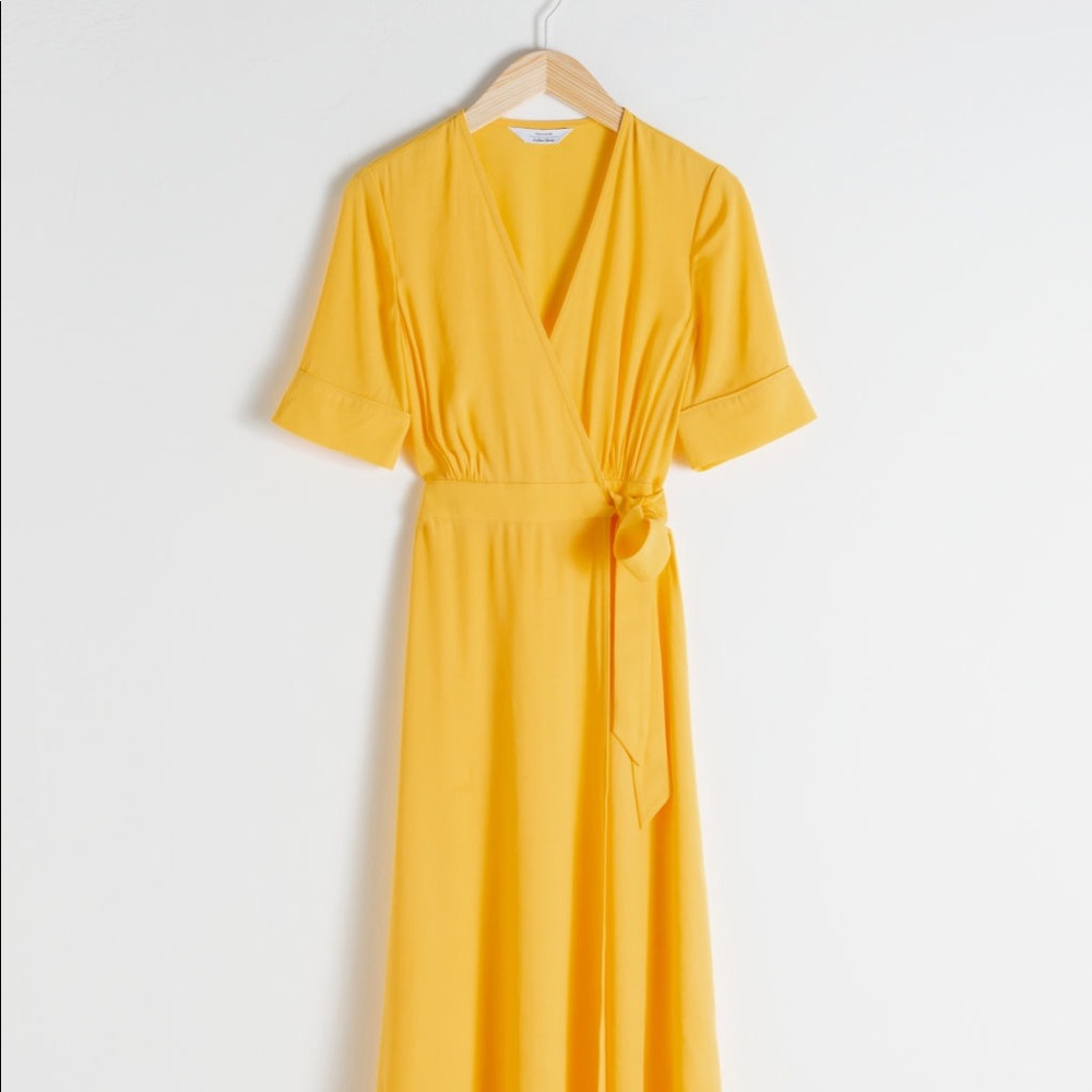 & other stories Yellow Wrap Dress